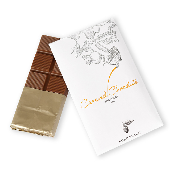 Koko Black Caramel Chocolate Bar Virginia Hau